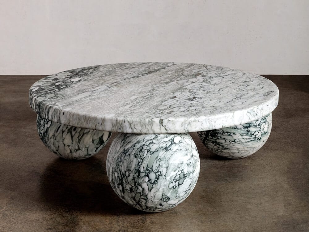 Круглый журнальный столик из натурального камня Kelly Wearstler MORRO ARCH-00131721