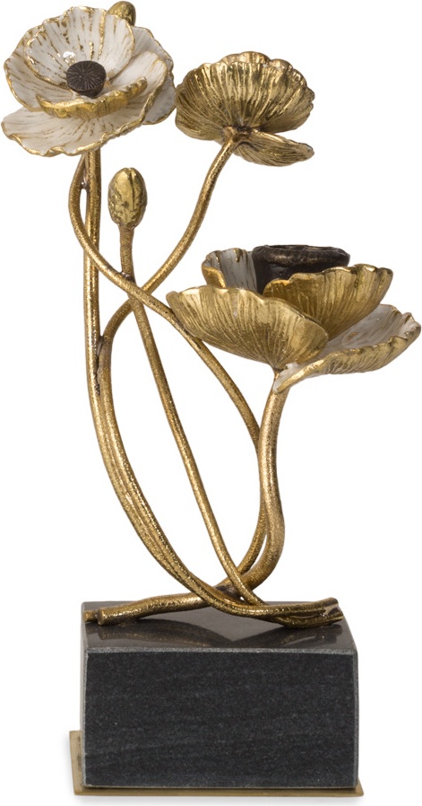 10642285 Michael Aram Набор подсвечников Michael Aram Анемоны 23см, латунь, 2шт Латунь 