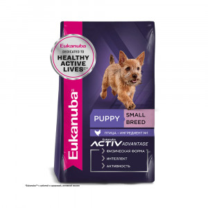 ПР0033545 Корм для щенков для мелких пород сух. 3кг Eukanuba