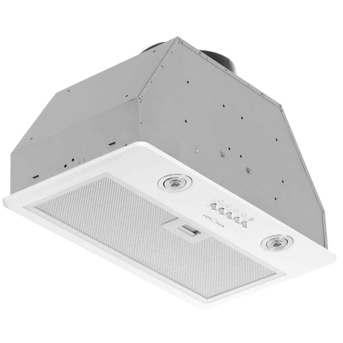 8184306 Вытяжка полновстраиваемая KRONA RUNA 600 PB белый STDN-0002000