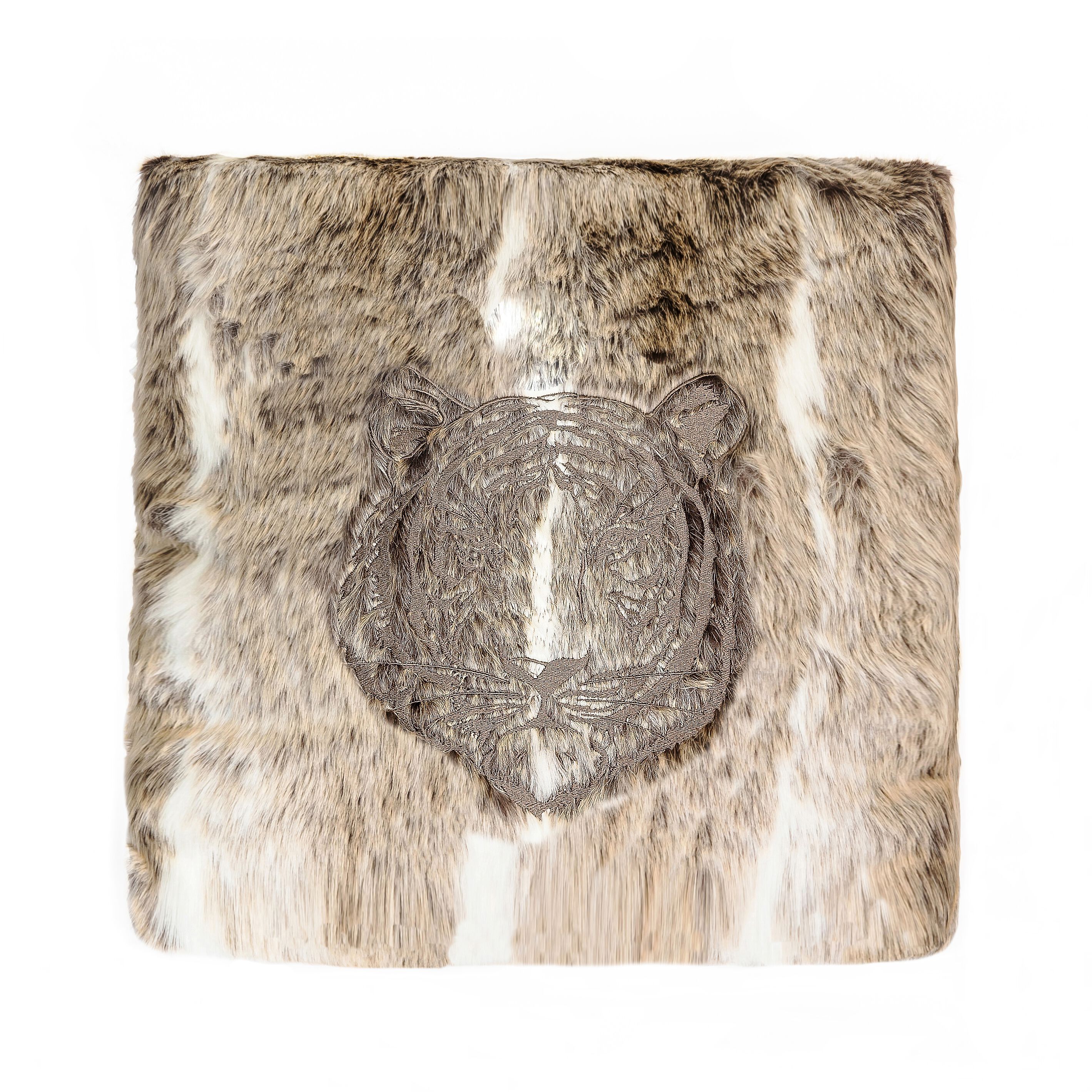 Вышитая вручную подушка из искусственного меха MX HOME Megeve ARCH-00067165 - Вид №1