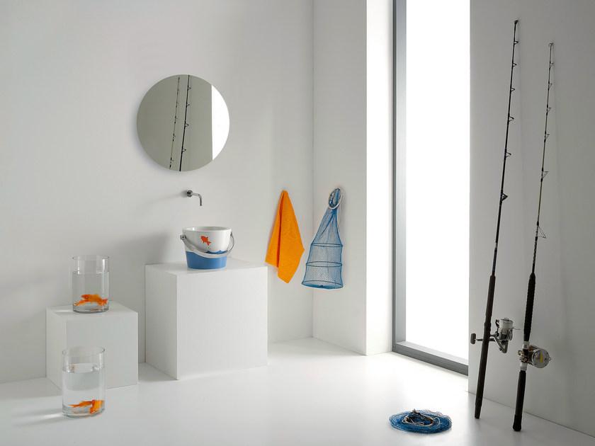 8801 - 8803 dec. r Накладная раковина на столешницу  овальная Scarabeo Ceramiche Bucket - Вид №2