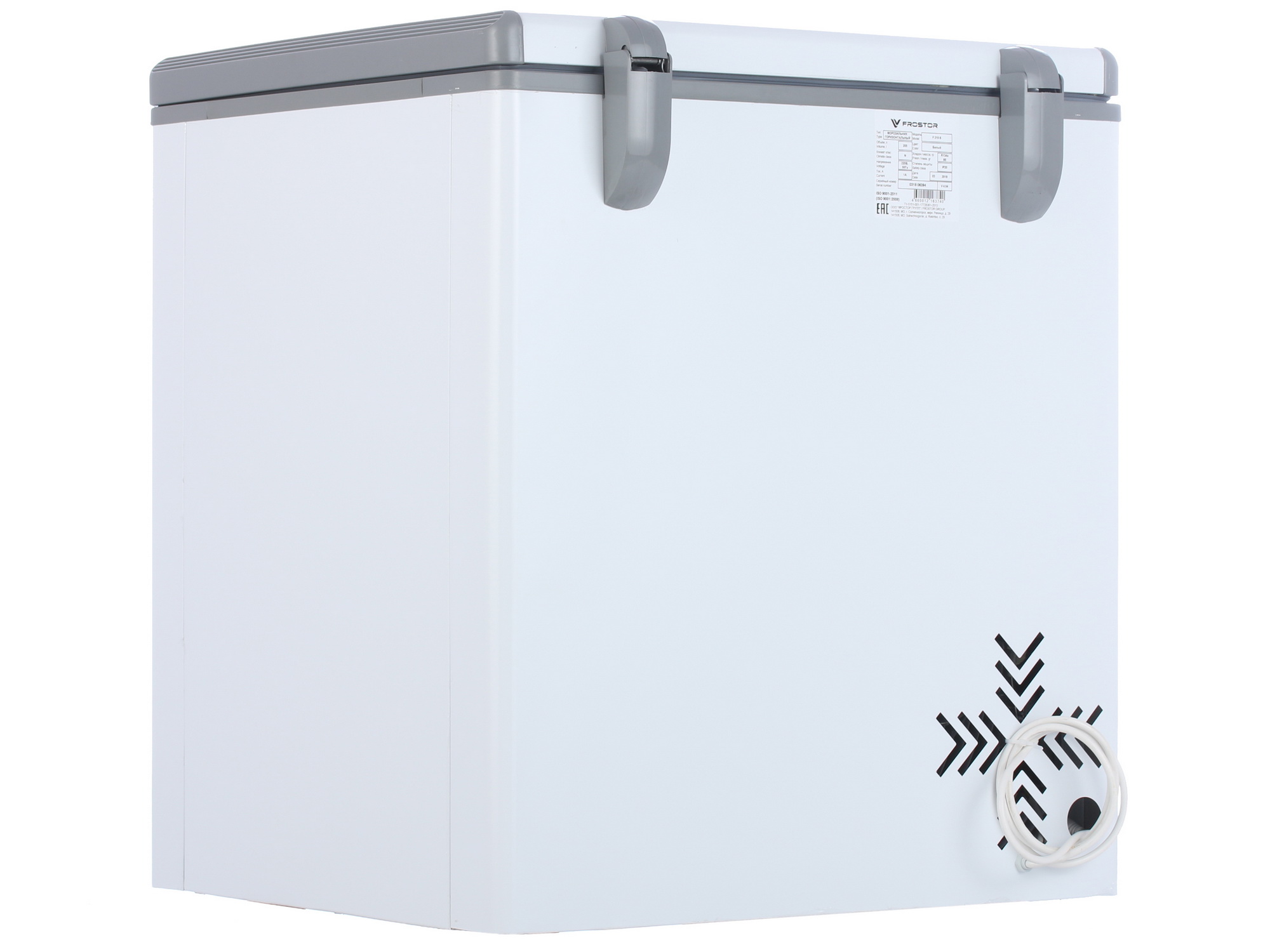 1229621 Морозильный ларь Frostor F 215 S белый, серый STDN-0135717 - Вид №4