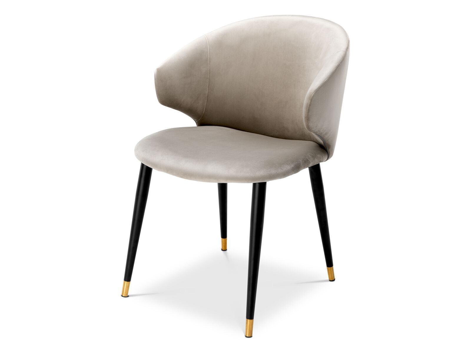 Бархатный стул с подлокотниками Eichholtz VOLANTE ARCH-00130601