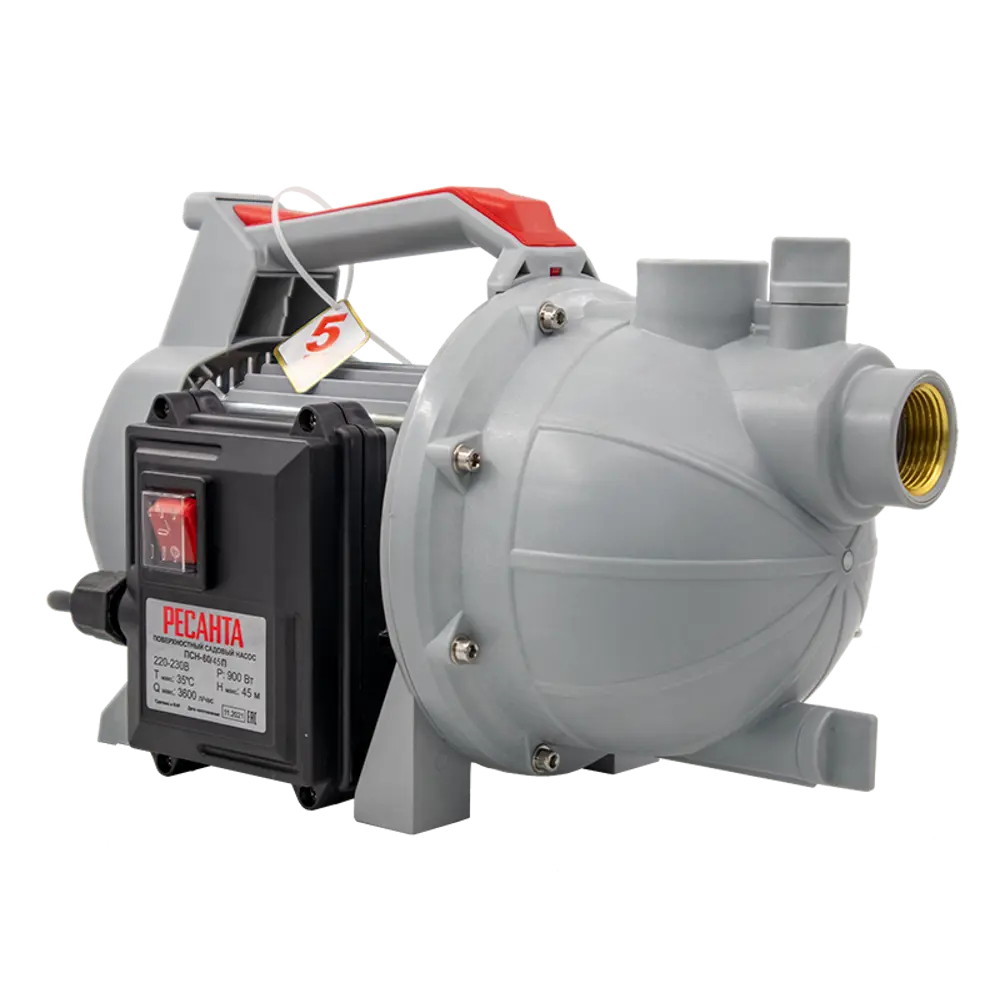 Поверхностный насос Ресанта ПСН-60/45П для водоснабжения и полива 89341202 STLM-1441730