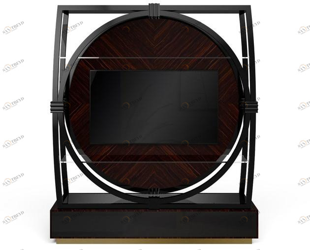 MARIONI Деревянная тумба под ТВ с книжным шкафом Constance 02726t