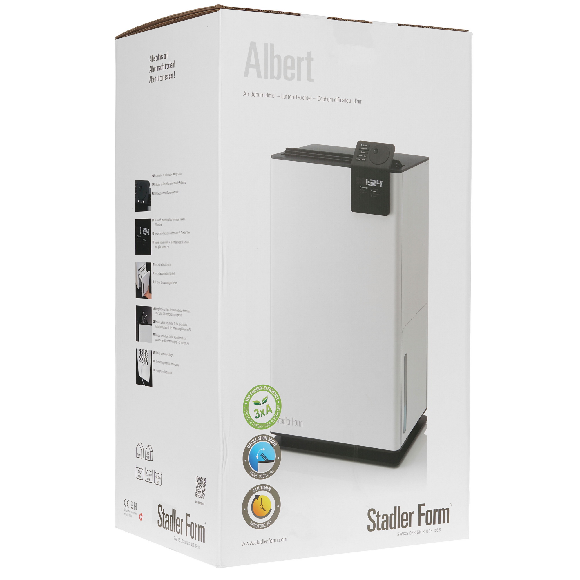 5307319 Осушитель воздуха Stadler Form Albert A-041E белый STDN-0117980 - Вид №7