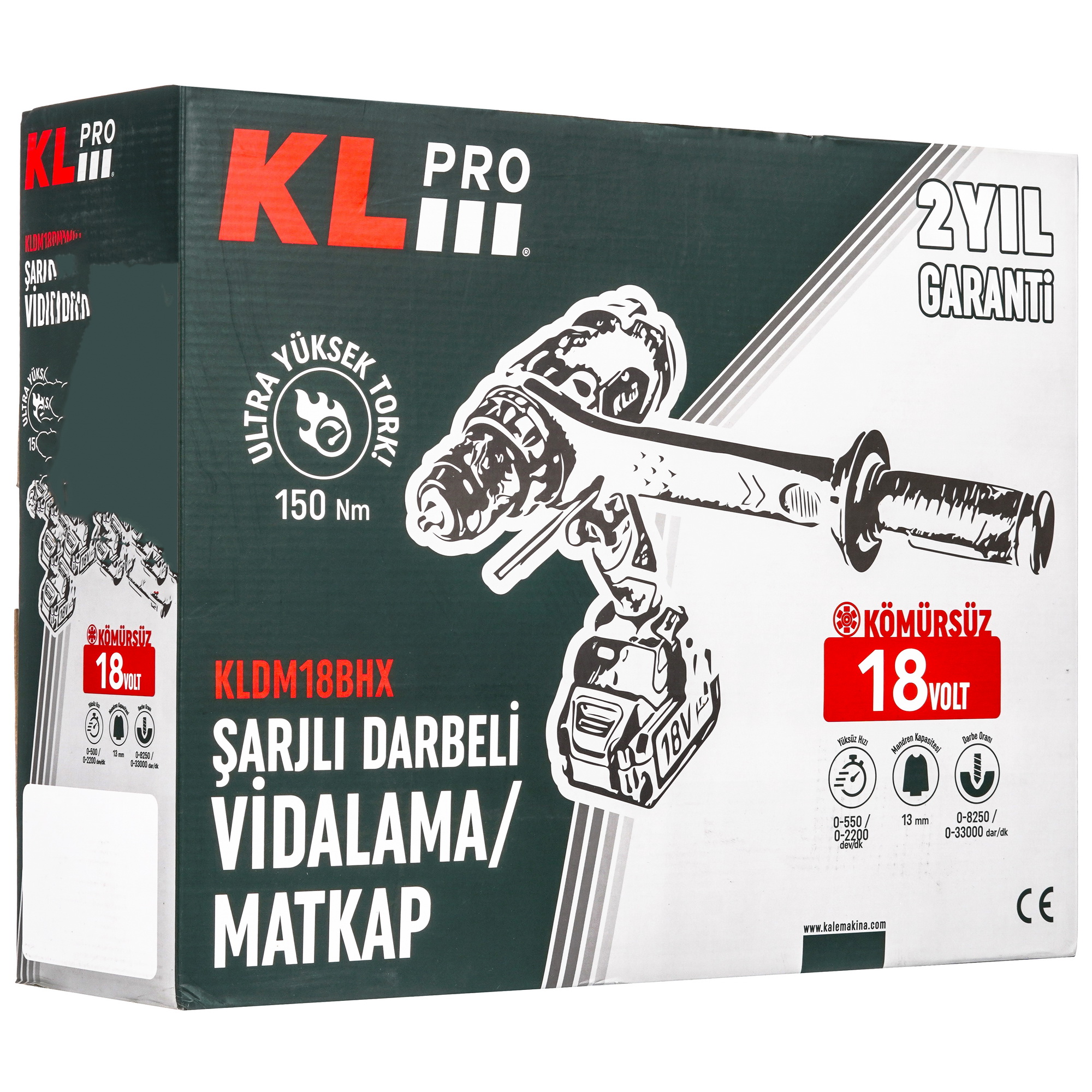 Дрель-шуруповерт KLPRO KLDM18BHX-80 9176489 STDN-0009444 - Вид №8