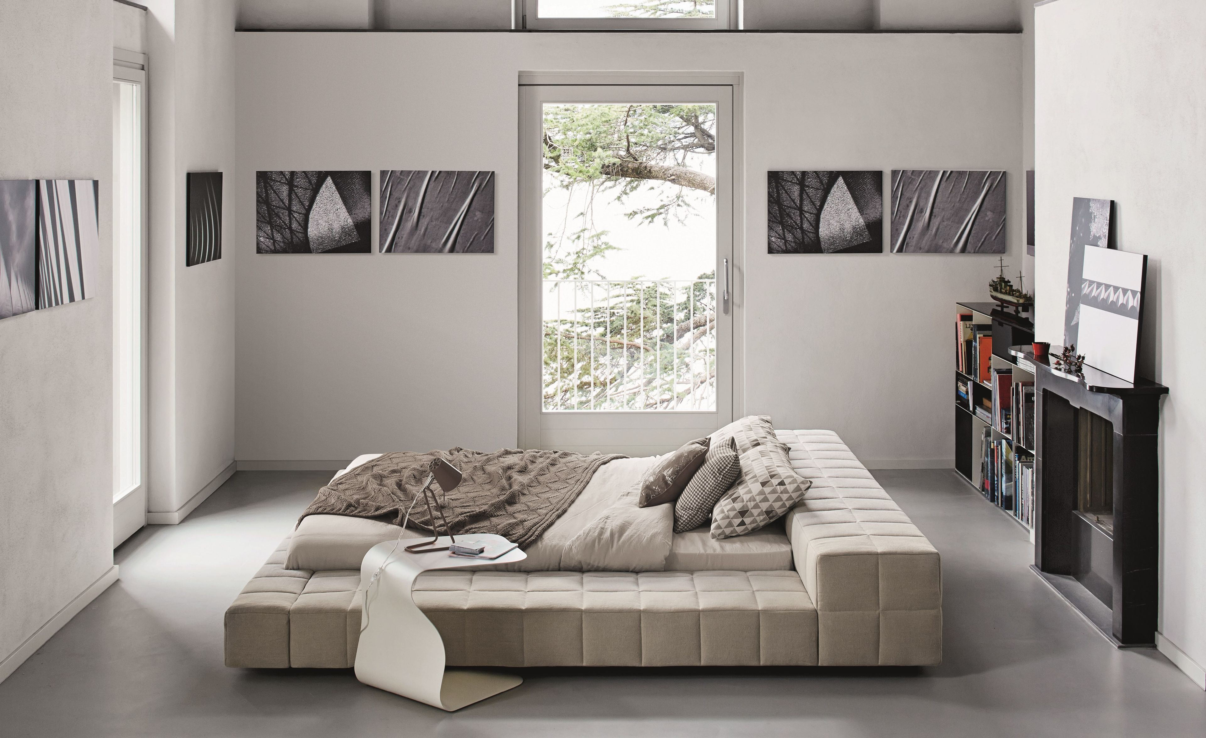 Съемная двуспальная кровать из ткани BONALDO Squaring ARCH-00035291 - Вид №7