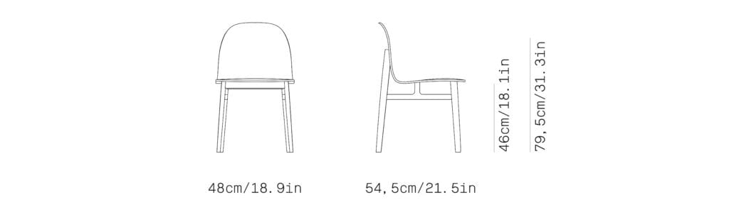 Мягкий деревянный стул Omelette Editions Земля ARCH-00008440
