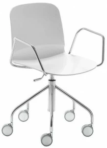 Midj Стул на жердочке с колесами и подлокотниками Liù