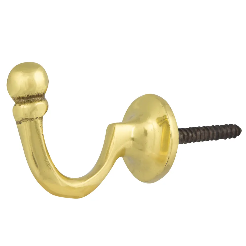 Крючок ввёртный LB-141 PB, цвет латунь LAMPLANDIA STLM-2209474