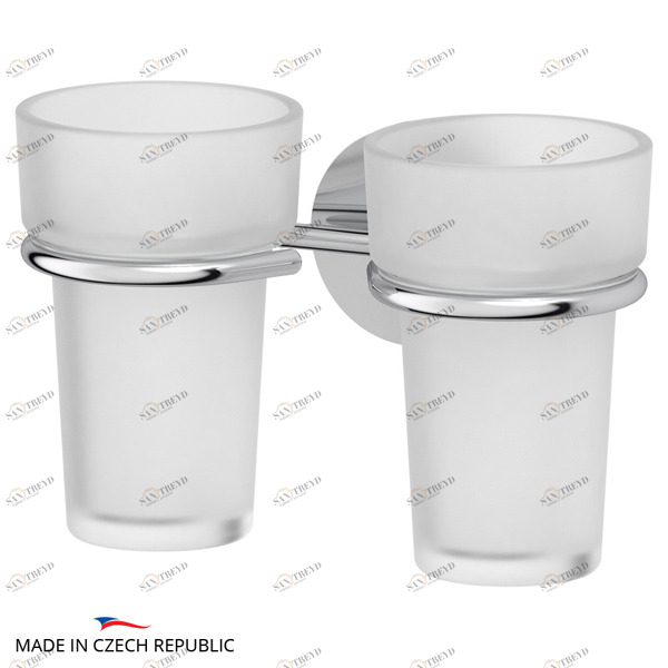 Держатель с матовыми стаканами Ellux ELEGANCE ELE 007-C02 sun-id-561295