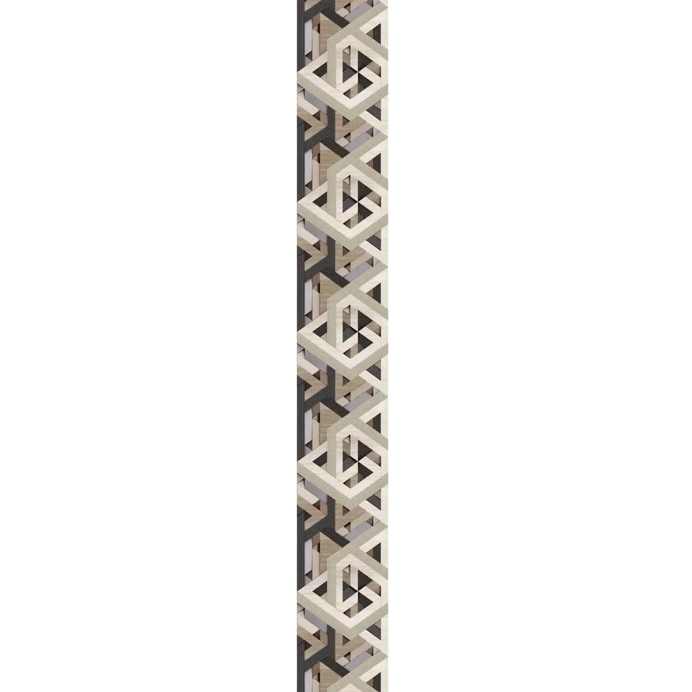 Панель ПВХ Шале бежево-черный 2700x375x8 мм VENTA STLM-2122733 - Вид №1