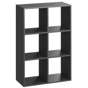 Стеллаж SPACEO KUB 3x2К, 70х104х31,7 см, цвет графит