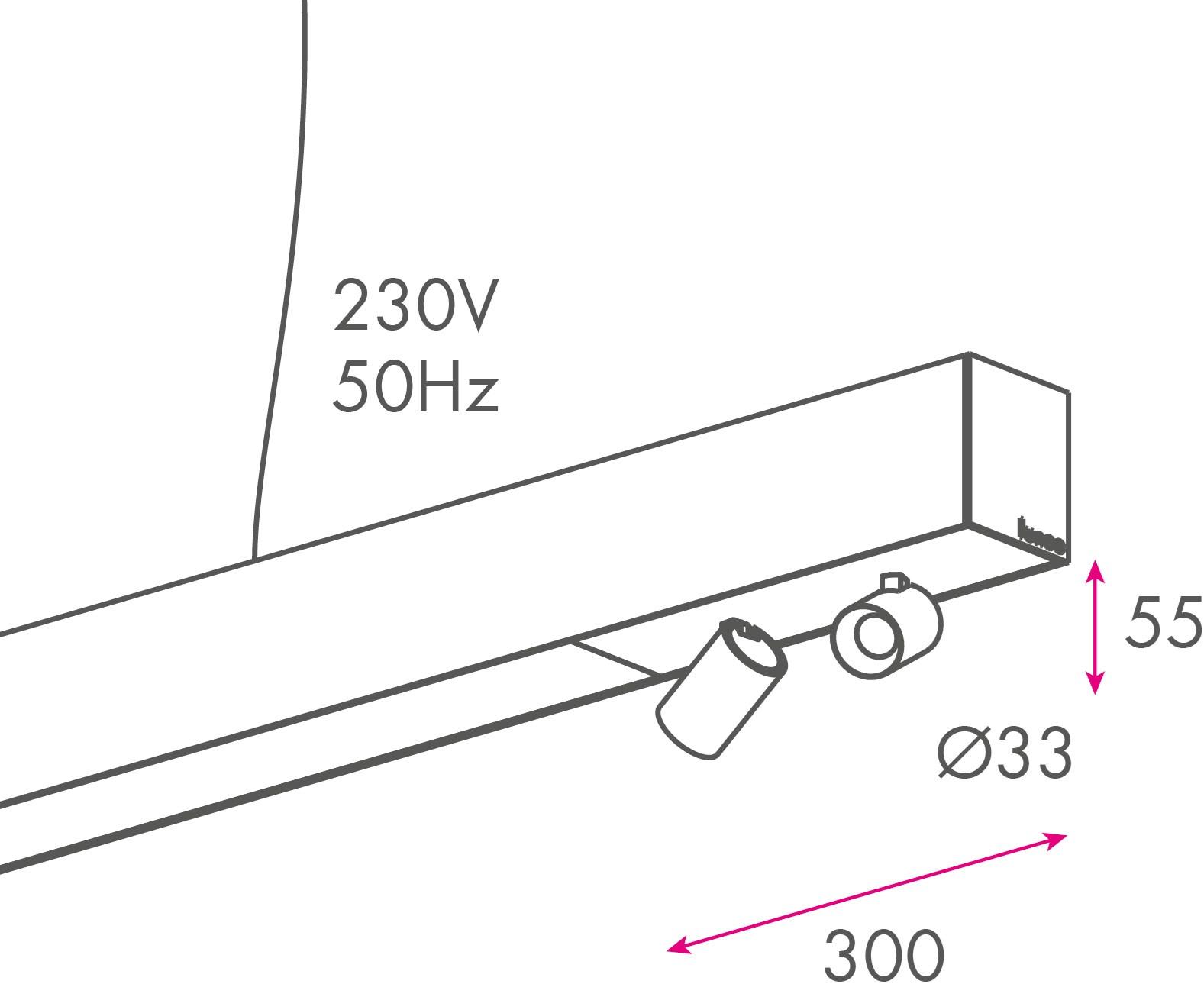 LUNOO Алюминиевый линейный осветительный профиль для точечных светильников для светодиодных модулей sun-id-1468973 - Вид №8