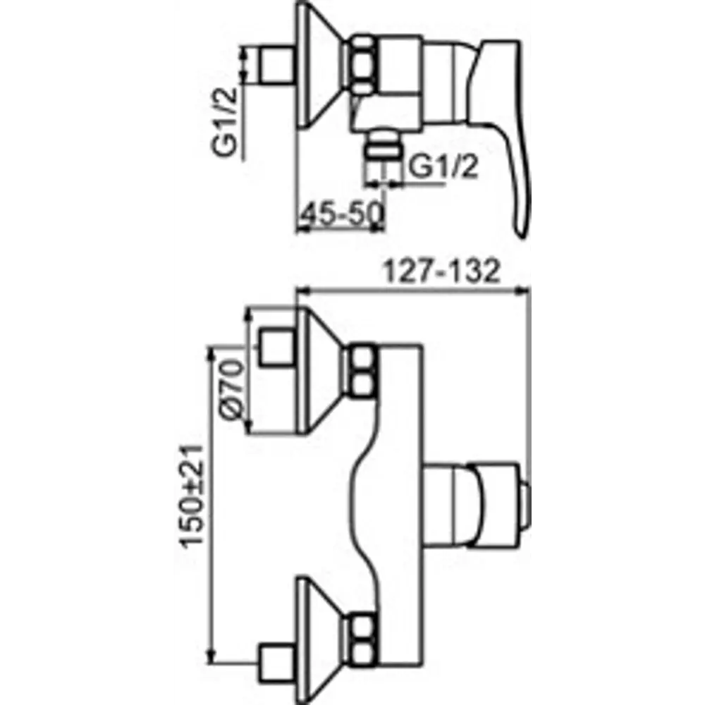 Смеситель для душа Ideal Standard Oglio однорычажный цвет хром 82145494 STLM-2108125 - Вид №7