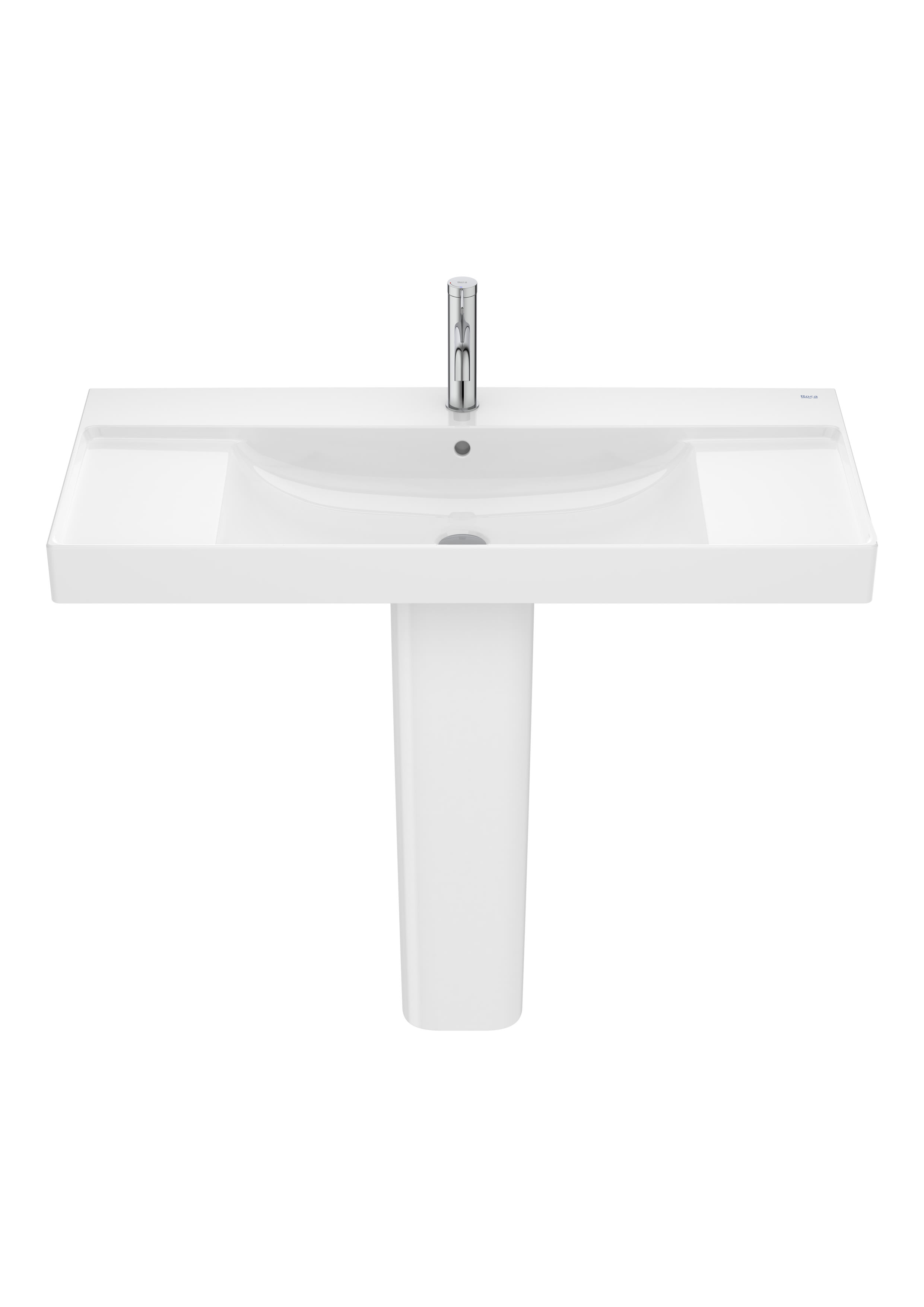 A32768A000 Настенный фарфоровый умывальник на пьедестале или полупьедестале ROCA Ona - Вид №1