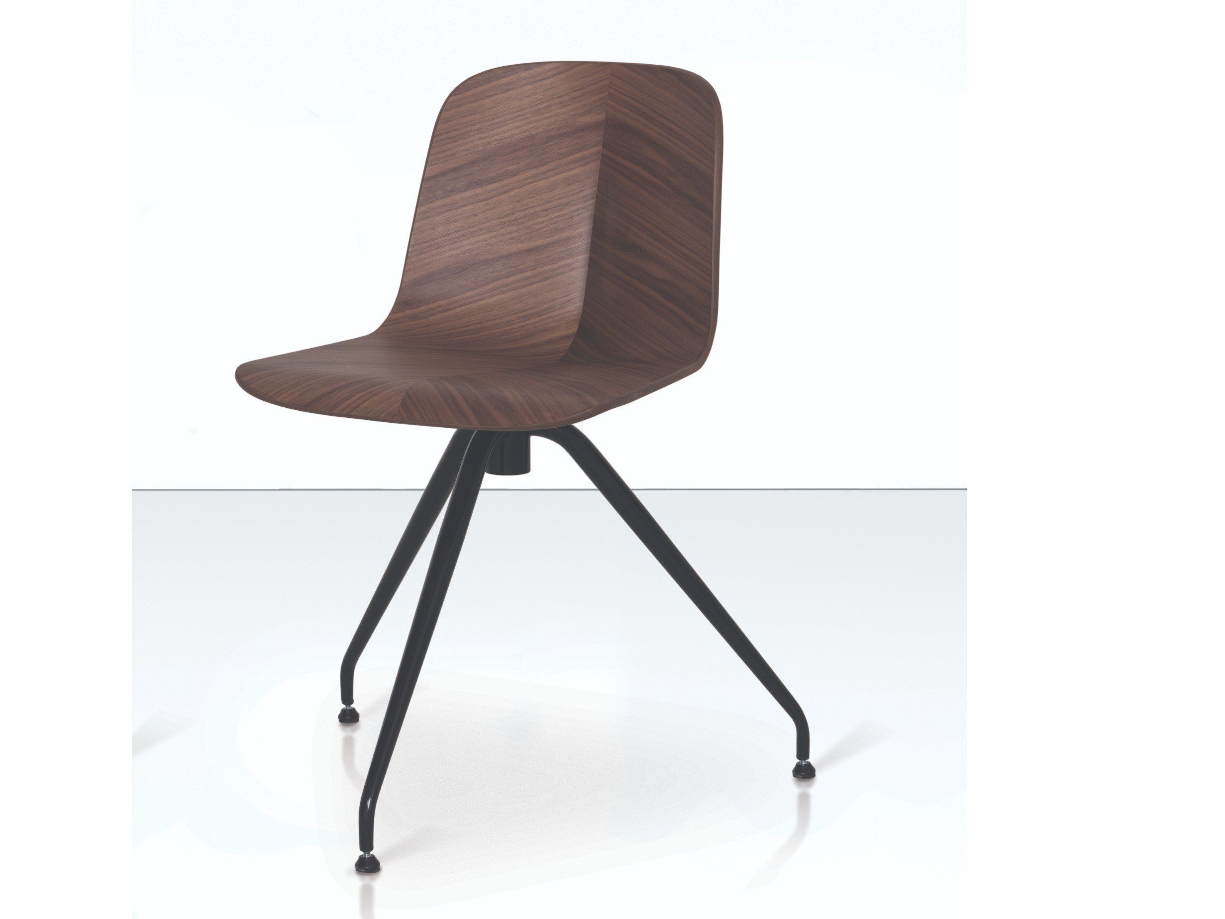 Стальной и деревянный поворотный стул PIAVAL Herringbone-Contract ARCH-00088864