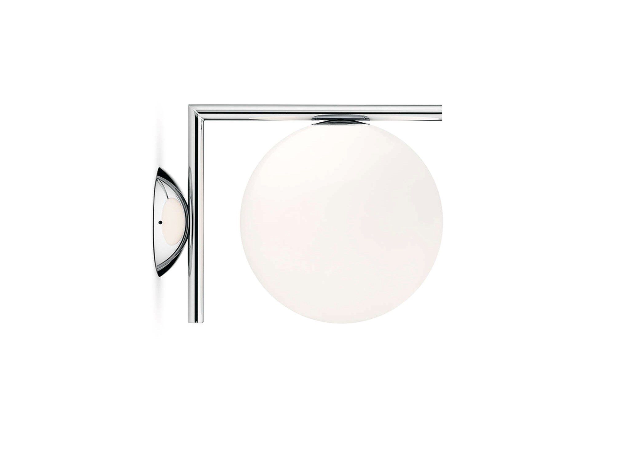 Стеклянный и металлический настенный светильник Flos IC Lights ARCH-00122060