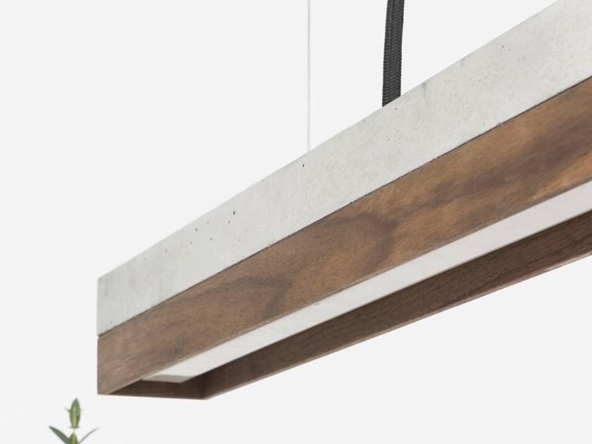 GANTlights Подвесной светильник из цемента и ореха C sun-id-1417358 - Вид №4