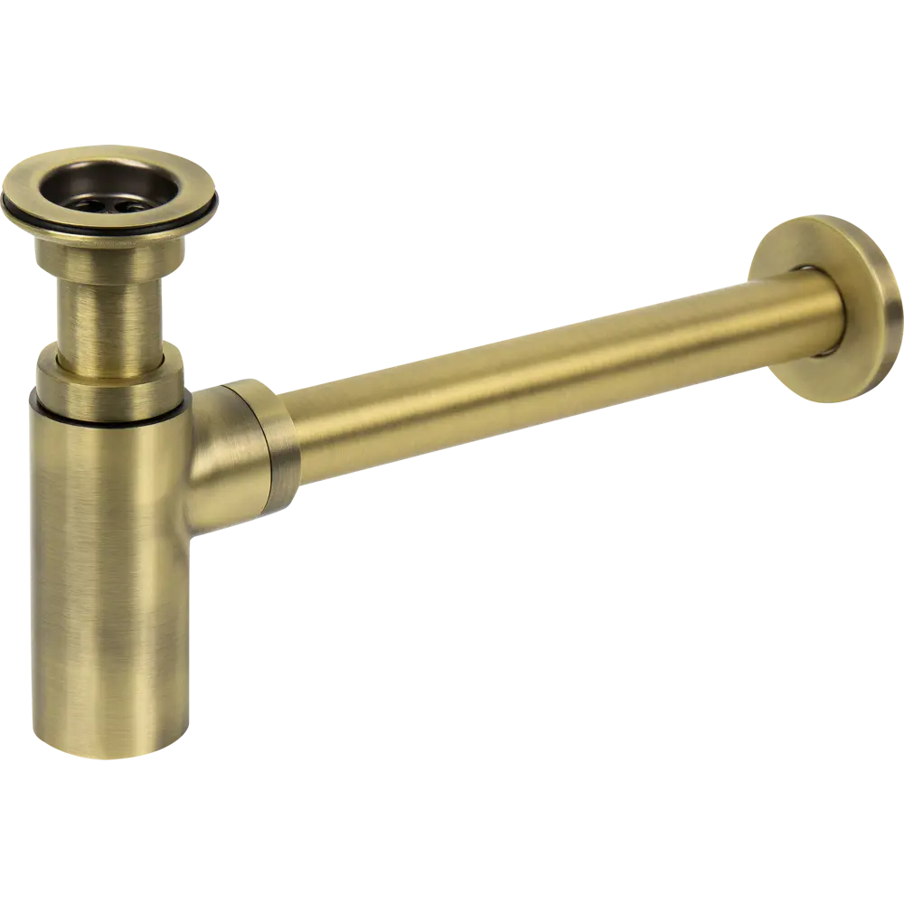 WIRQUIN Сифон бутылочный для раковины с боковым выпуском бронза 82367308 STLM-0025587