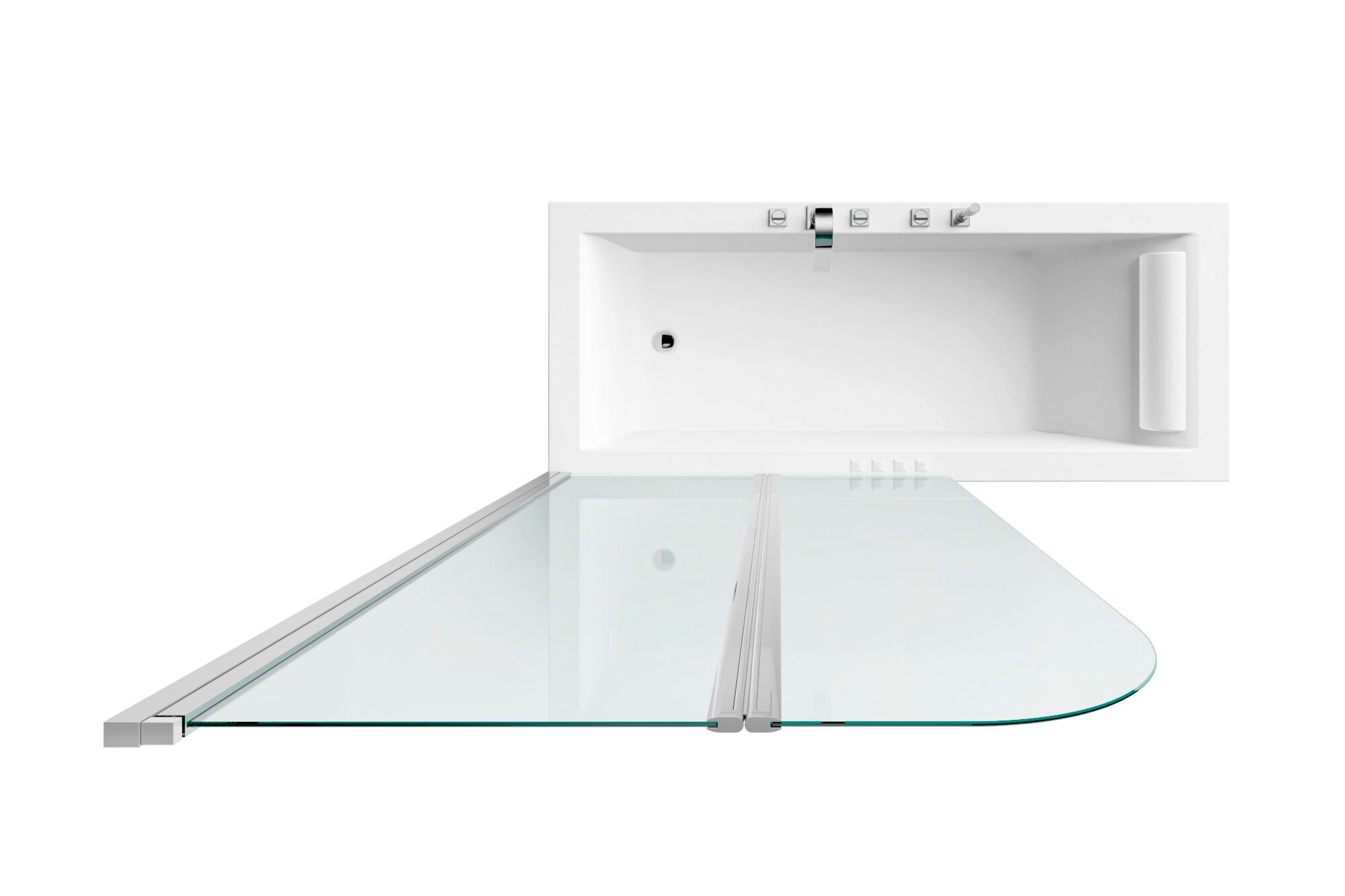 Стена для ванны из алюминия и стекла TAMANACO TSV52 ARCH-00081969 - Вид №4