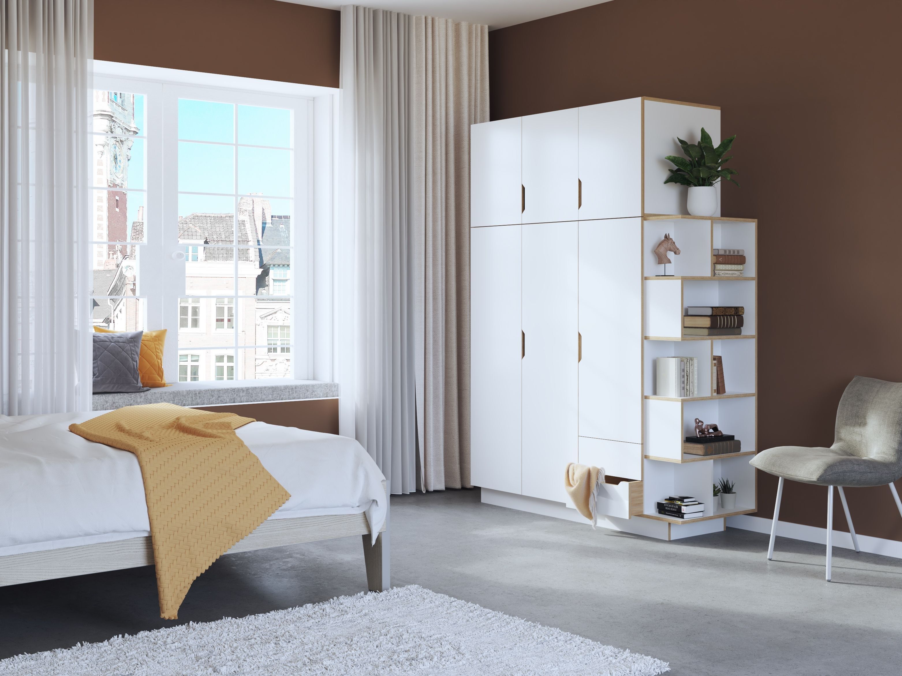 Фанерный шкаф с комодом Radis Да ARCH-00006693 - Вид №6