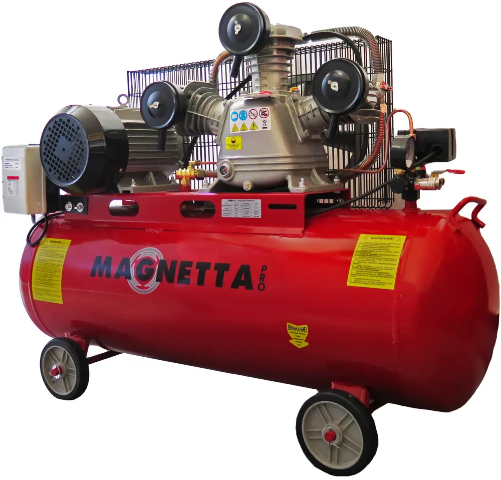 91514016 Компрессор ременной Magnetta SW0.36/8-100L, 100 л, 360 л/мин STLM-0848416