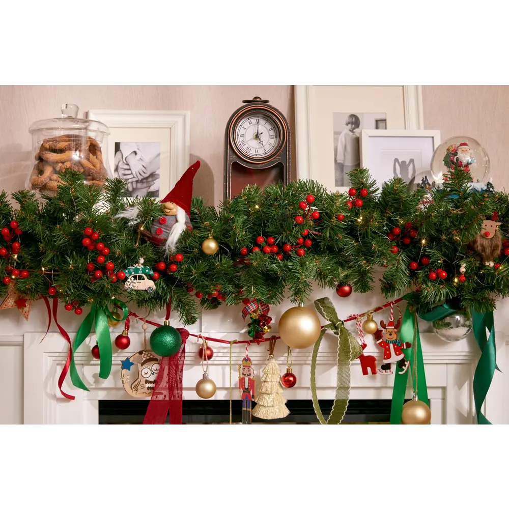 85002887 Новогоднее украшение Ветка 83x46 см цвет красный STLM-0958878 Santreyd  - Вид №5