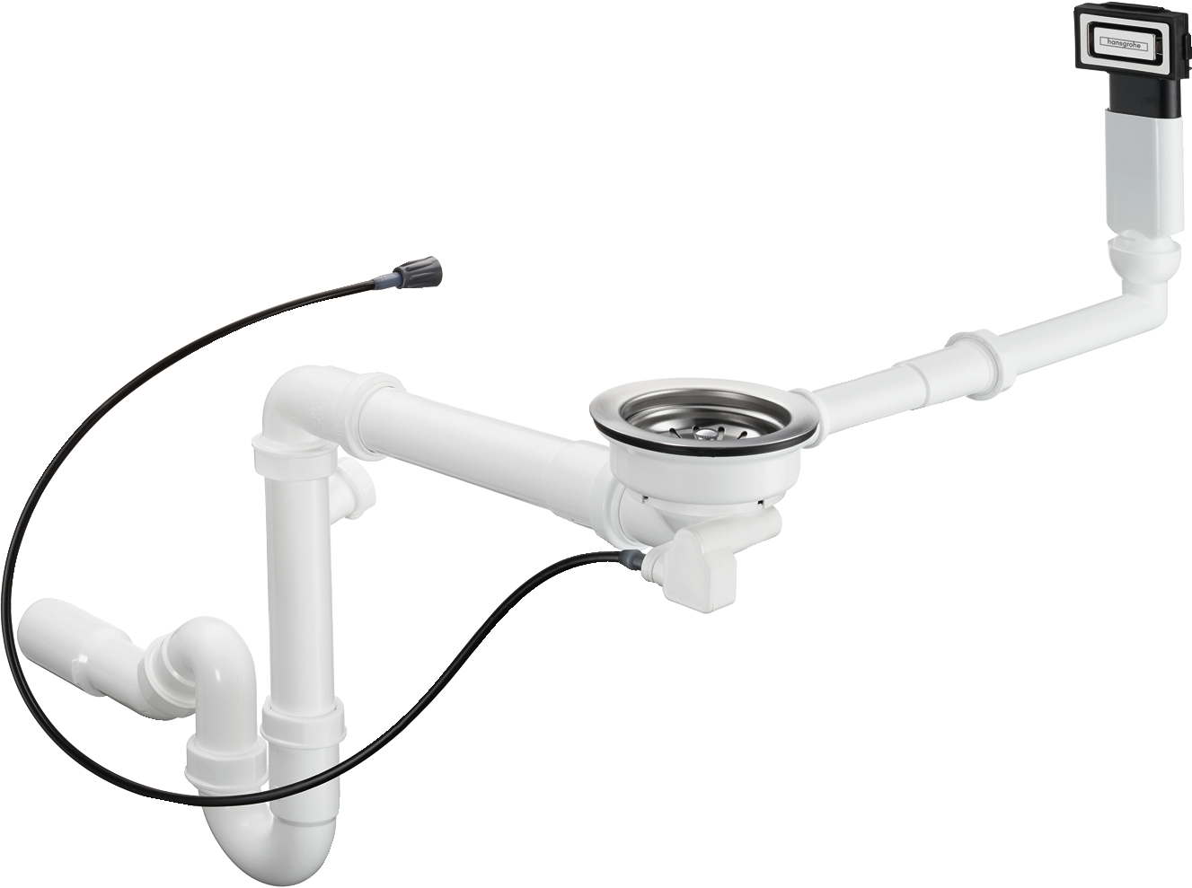 43947000 D16-12 Автоматический слив-переливной комплект для гранитной одинарной чаши Select Hansgrohe 