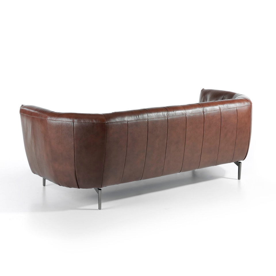 073976 Диван кожаный 3-х местный -3P Angel Cerda KF022  - Вид №2