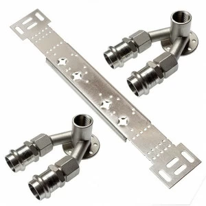 69981G151215 SANHA 9981G монтажный набор, двойная водорозетка ВР 15x1/2x15 мм