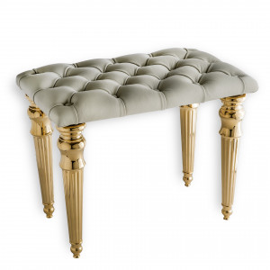 KI55 3SC Табурет KING - Сиденье Capitonnè НАТУРАЛЬНАЯ КОЖА Classico