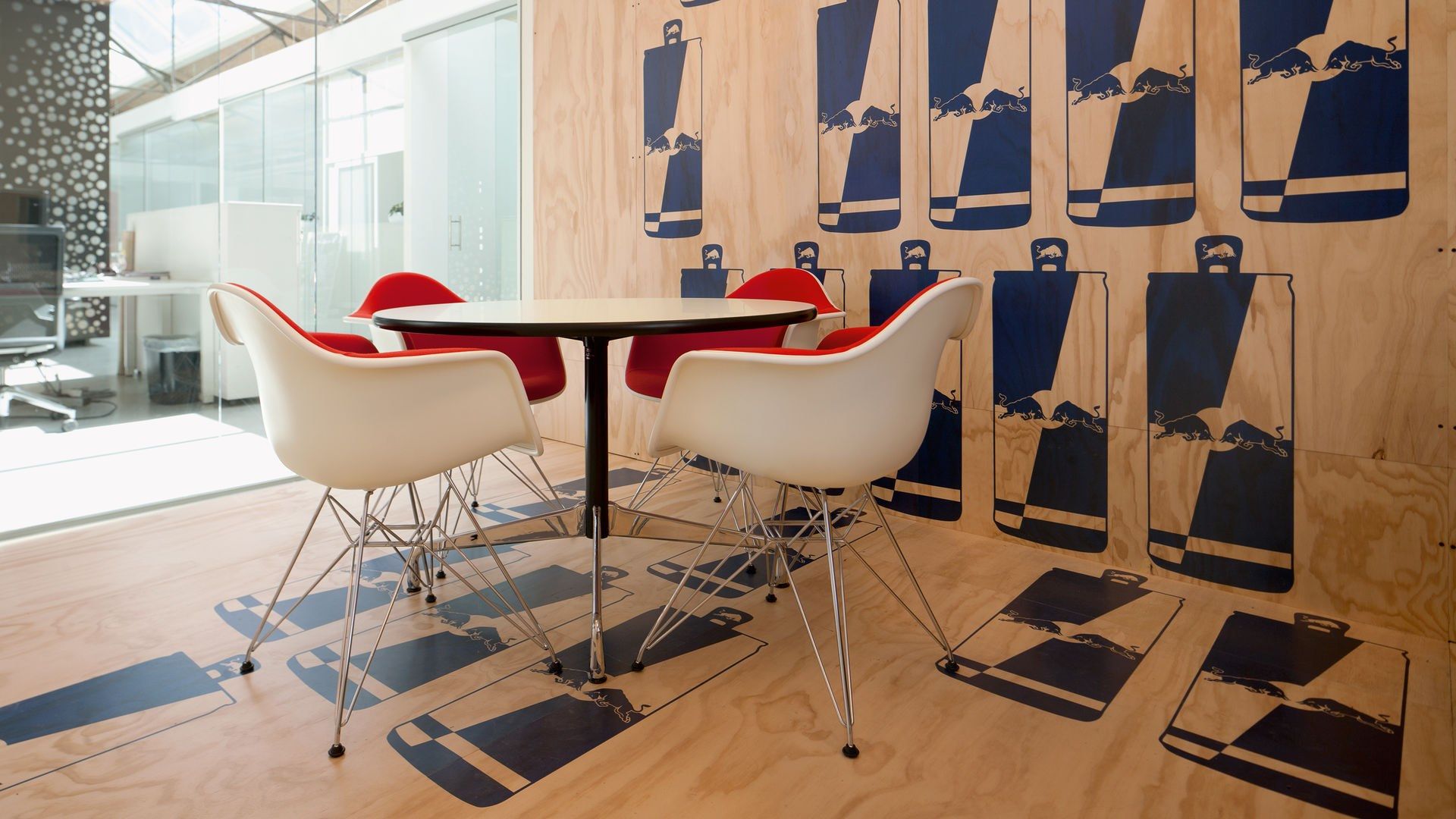 Круглый стол из меламина со спицами VITRA CONTRACT TABLE ROUND ARCH-00011670 - Вид №5