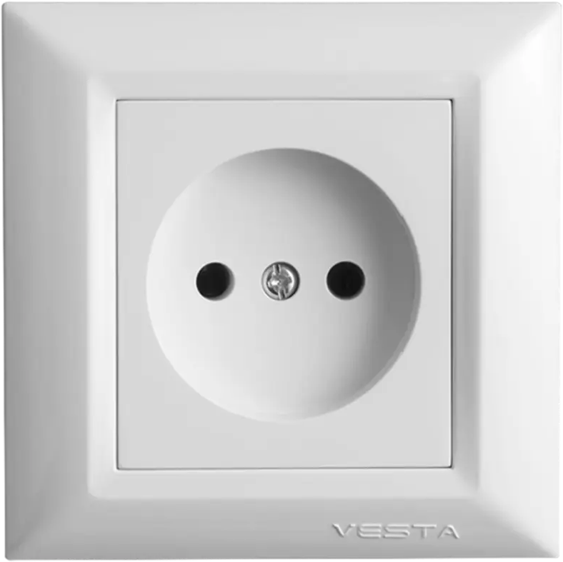 90632237 Розетка встраиваемая Vesta-electric Roma FRZ00010102BEL цвет белый STLM-0318423
