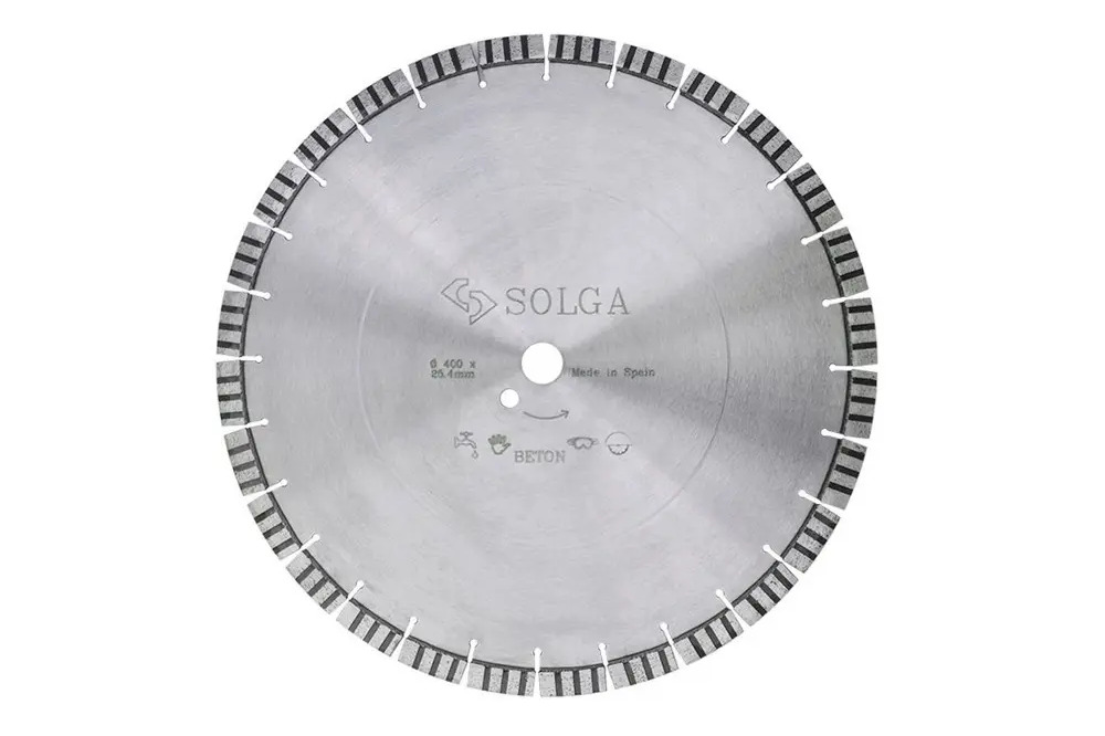 91406576 Диск алмазный по железобетону Solga Diamant 23117400 турбо-сегментный 400x25.4x3.4 мм STLM-0848282