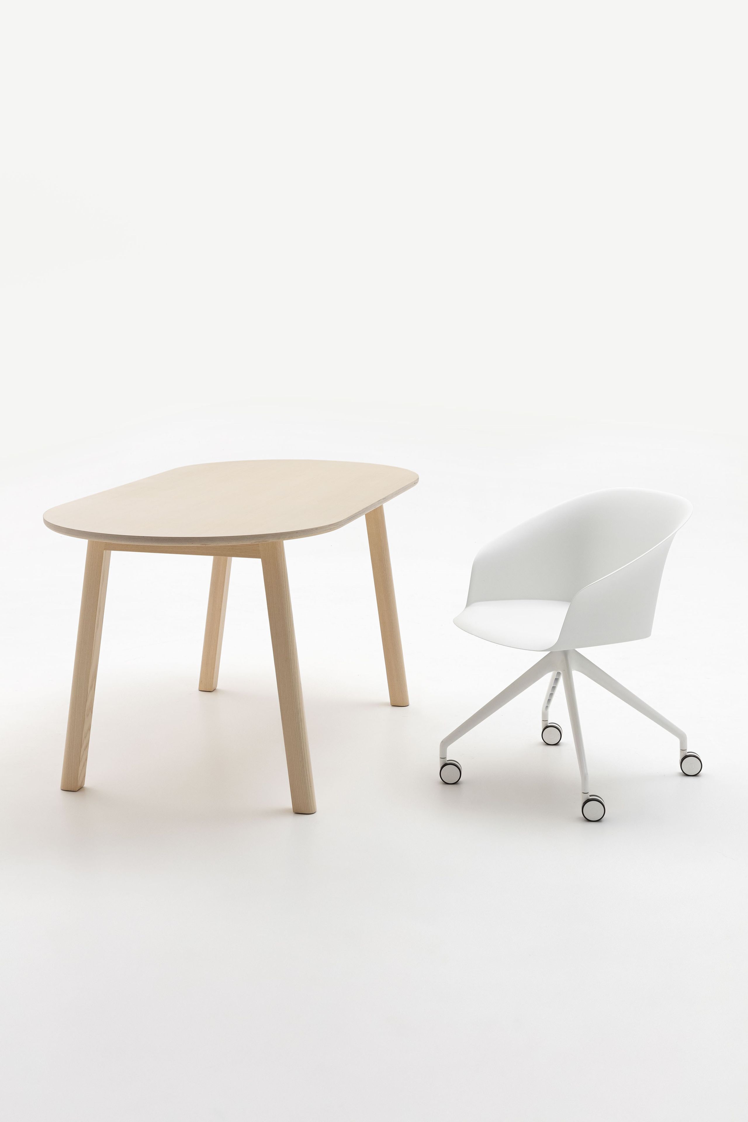 Вращающееся офисное кресло из полипропилена с колесами Crassevig Finna ARCH-00075747 - Вид №5