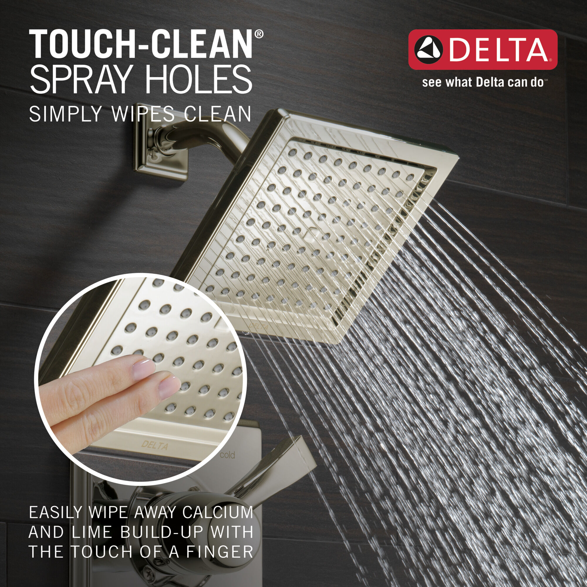 T14451-PN Для ванны и душа Monitor® серии 14 Delta Faucet Dryden Полированный никель  - Вид №2