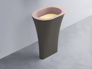 AMLA65-CP+AMPILO-CN+AMCOLO-FN Раковина Amedeo Ovale отдельностоящая cielo Enjoy + Amedeo