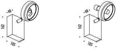 DAVIDE GROPPI Регулируемый настенный светодиодный светильник Spot sun-id-1344955 - Вид №4