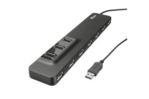 15879316 USB-хаб Oila 10xUSB 2.0 с блоком питания 20575 Trust