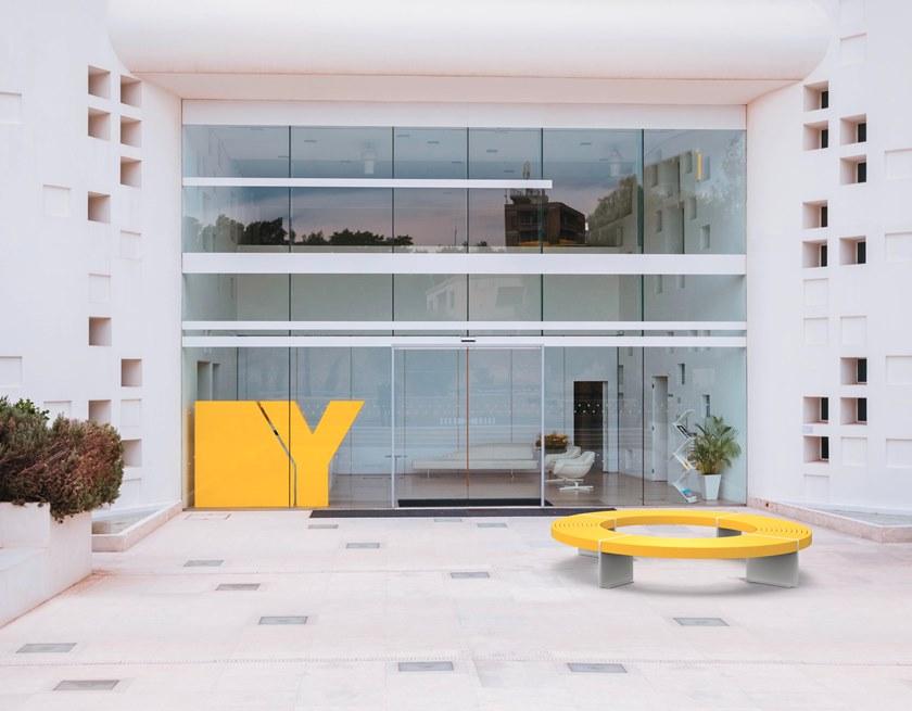 City Design Круглая модульная скамья из оцинкованной стали Lena Lena s - Вид №1