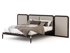 Двуспальная кровать из шпона