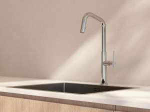 Однорычажный смеситель для кухни с поворотным изливом