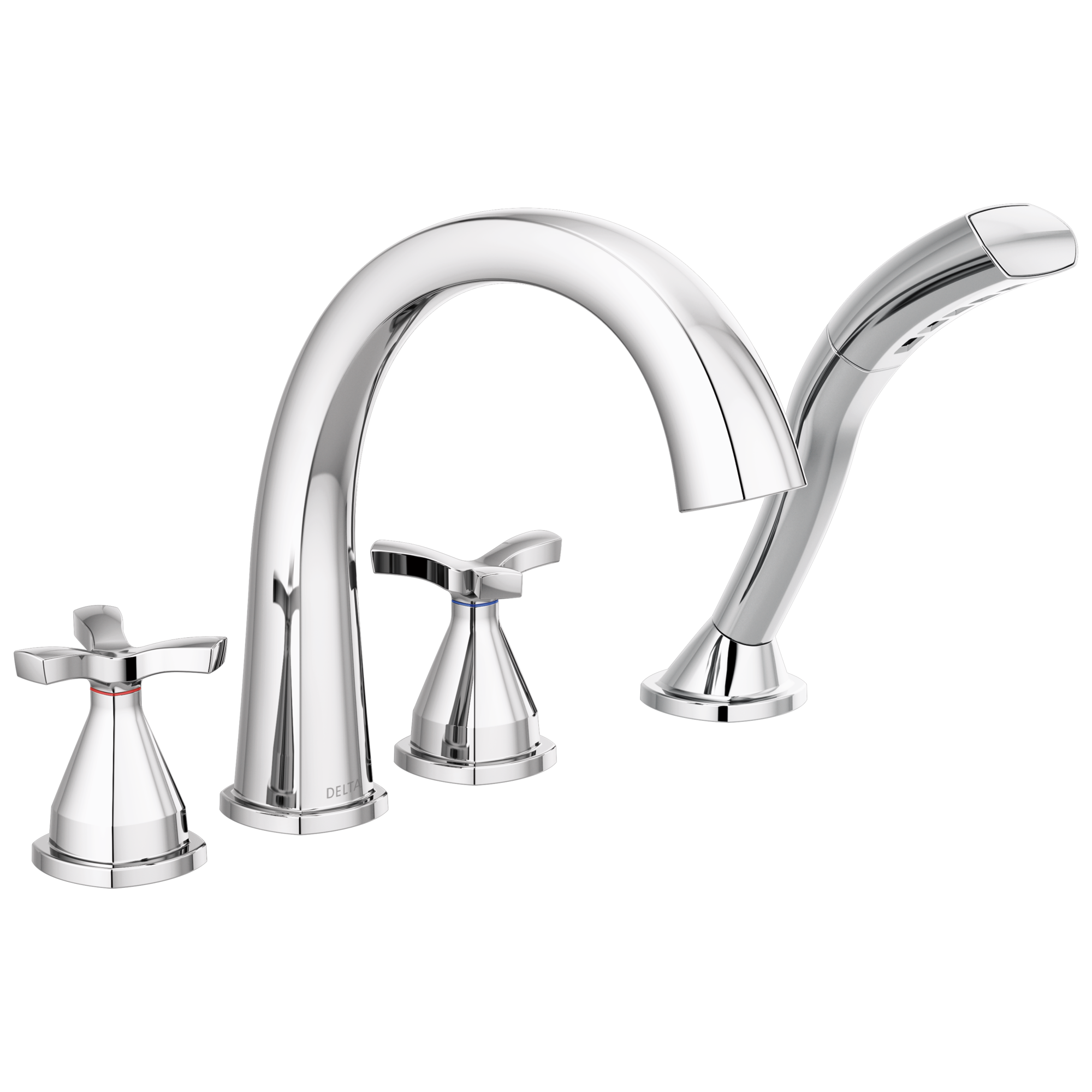 T47776 Римская ванна с четырьмя отверстиями Delta Faucet Stryke Хром 