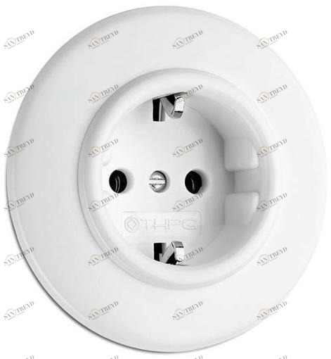 THPG Одинарная пластиковая электрическая розетка  176400 