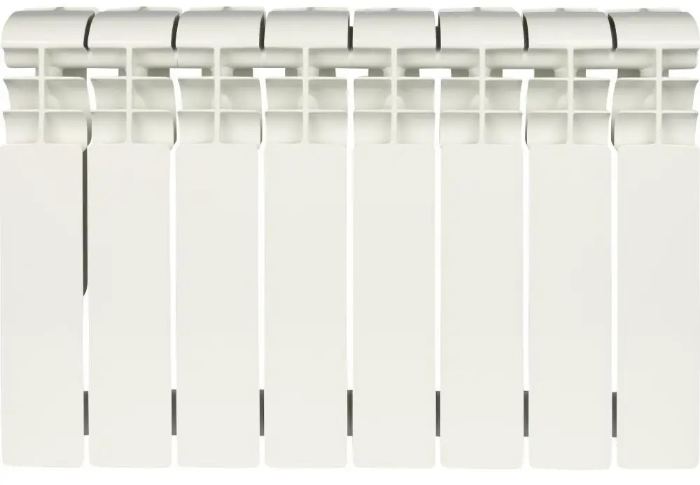 90057615 Радиатор Rommer Profi 350 8 секций боковое подключение алюминий белый STLM-0937341