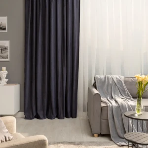 Штора на ленте со скрытыми петлями Inspire Carol 200х280 см цвет синий Nemo 1 82112910 STLM-2061241