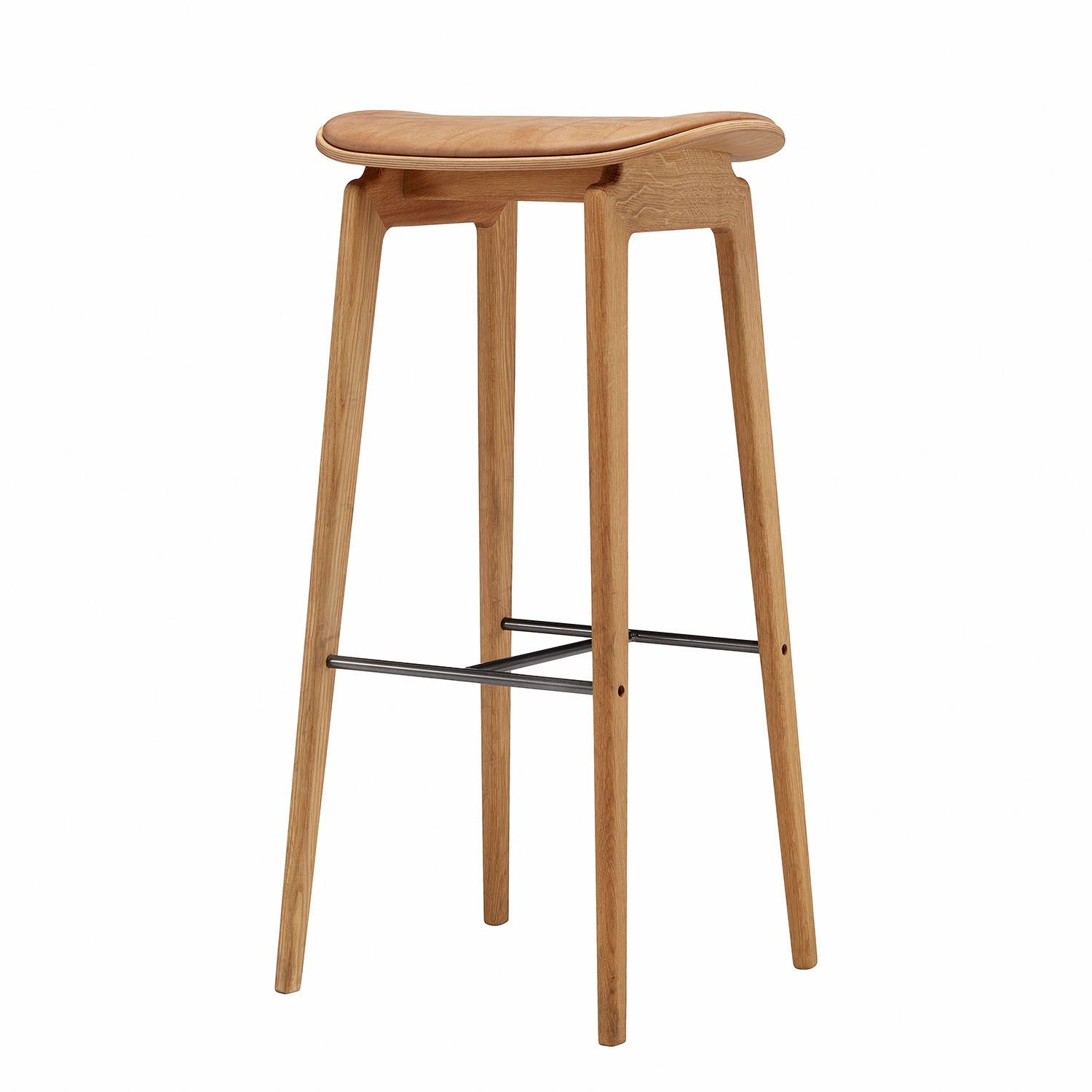 Высокий дубовый стул с мягким сиденьем NORR11 NY11 ARCH-00051750 - Вид №15